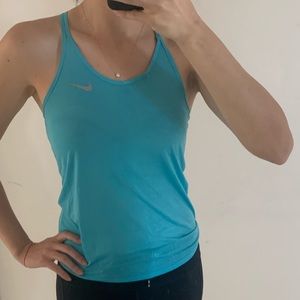 Never worn before! Blue Nike dry fit shirt size XS